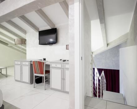 New Apartments in the hotel dependance, on two levels, completely equipped, elegant and modern style