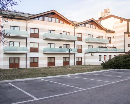 private Parking lots in the hotel area