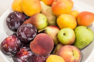 Breakfast with fresh fruits