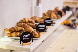 Buffet breakfast with freshly baked croissaints