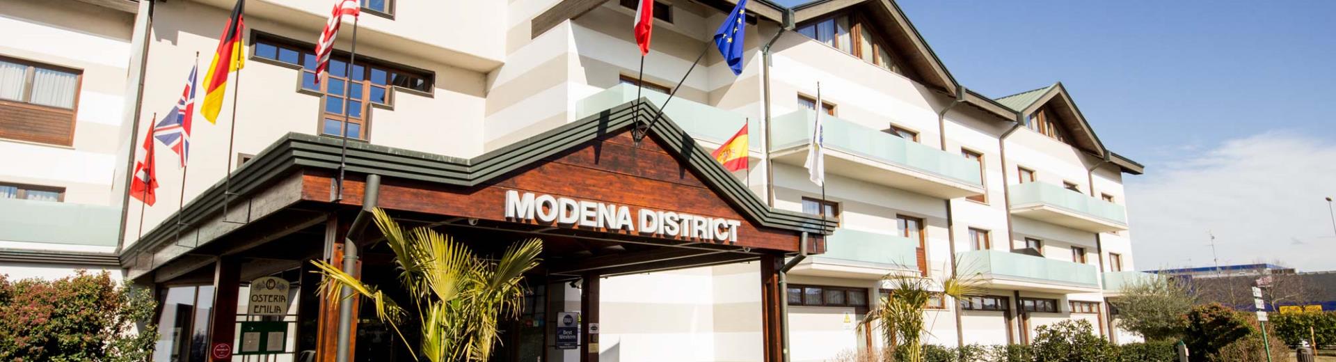 View of the hotel entrance