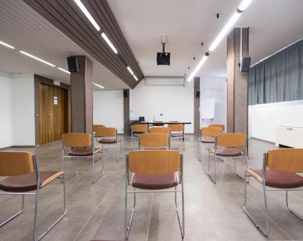 Sala Bugatti allestimento covid